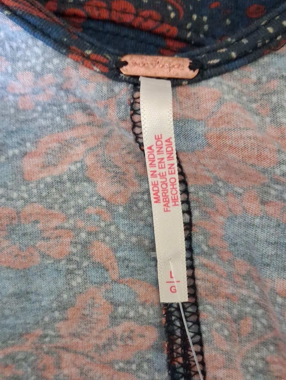Free People Melanie Cropped Floral Longsleeve - Picture 4 of 4